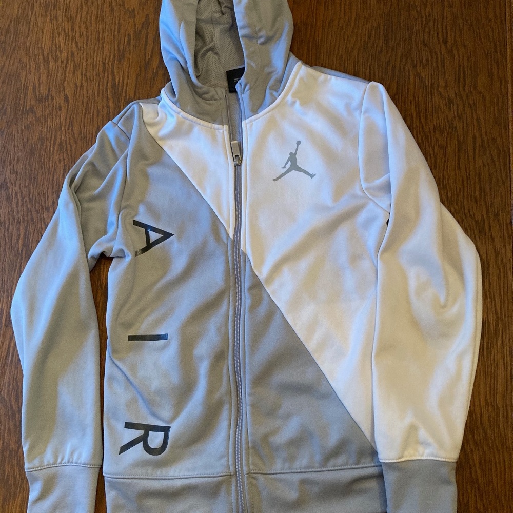Boys' Zipper Light Weight Air Jordan Hooded Jacket